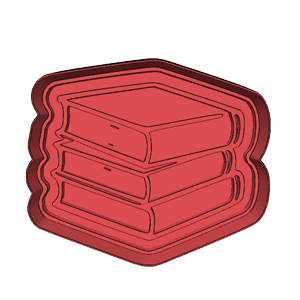 Books Cookie Cutter