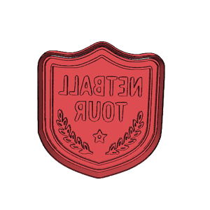 Netball Tour Shield Cookie Cutter