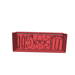 Teach Plaque Cookie Cutter