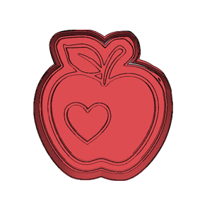 Apple For Teacher Cookie Cutter