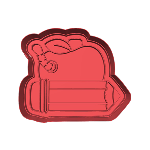 Apple and Pencil Cookie Cutter