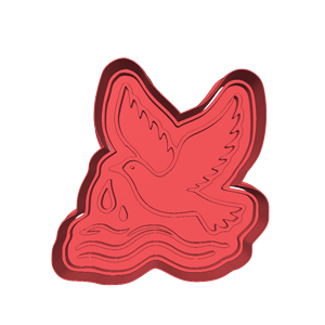 Dove and Water Cookie Cutter