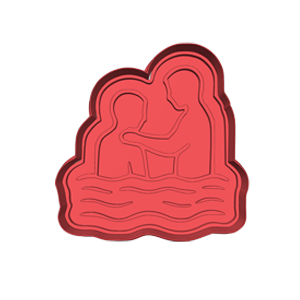 Baptism Scene Cookie Cutter