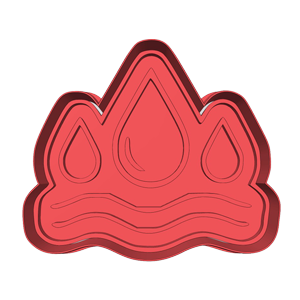 Three Droplets Cookie Cutter