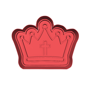 Crown and Cross Cookie Cutter