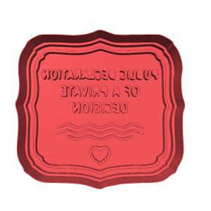 Public Declaration Cookie Cutter