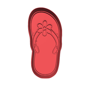 Flower Flip Flop Cookie Cutter
