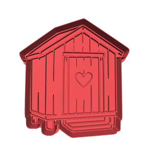 Beach Hut Cookie Cutter