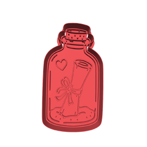 Message In A Bottle Cookie Cutter