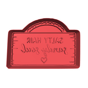 Salty Hair Cookie Cutter