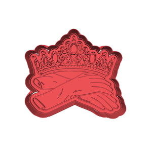 Crown & Ribbon Cookie Cutter