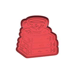 Books & Teacup Cookie Cutter
