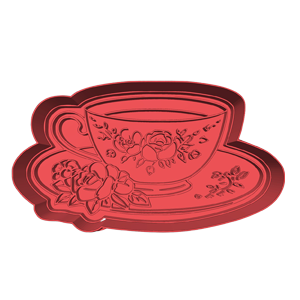 Floral Teacup & Saucer Cookie Cutter