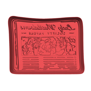 Lady Whistledown Newspaper Cookie Cutter