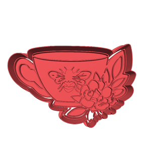 Floral Teacup Cookie Cutter