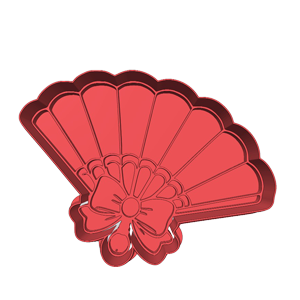 Decorative Hand Fan Cookie Cutter