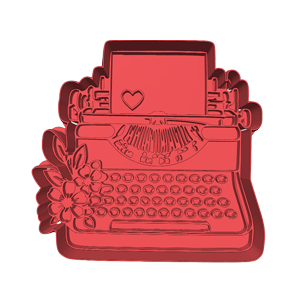 Vintage Typewriter Cookie Cutter