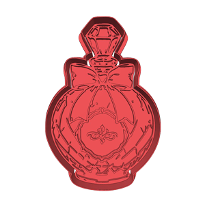 Ornate Perfume Bottle Cookie Cutter