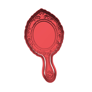 Hand Mirror Cookie Cutter