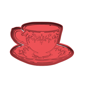 Floral Teacup & Saucer Cookie Cutter
