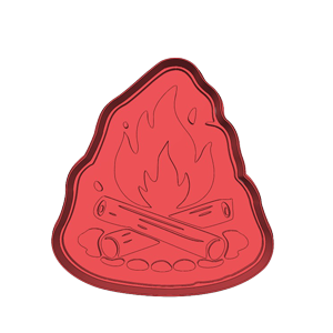 Campfire Cookie Cutter