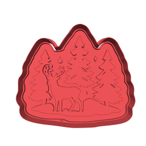 Bear & Mountains Cookie Cutter