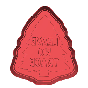 Tree & “Leave No Trace” Cookie Cutter