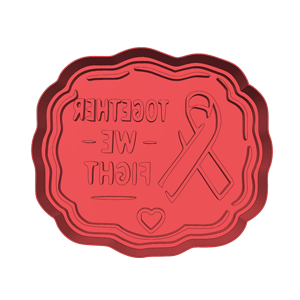 Together We Fight Ribbon Cookie Cutter