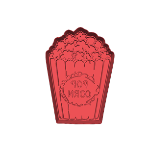 Popcorn Bucket Cookie Cutter