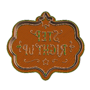 Step Right Up Sign Cookie Cutter