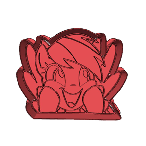 Rainbow Dash Cookie Cutter