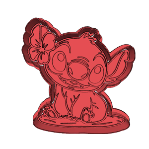Stitch Sitting Cookie Cutter