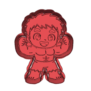 Cute Hulk Cookie Cutter