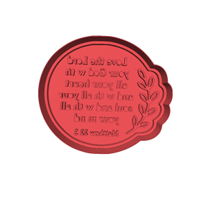 The Lord Is My Shepherd Floral Cookie Cutter