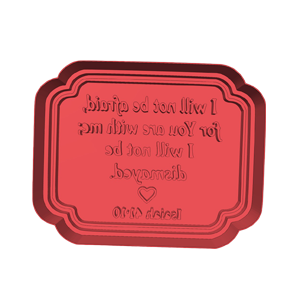 For We Walk by Faith Not by Sight Cookie Cutter