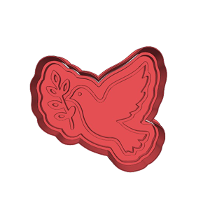 Dove Floral Cookie Cutter