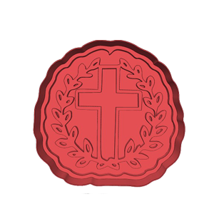 Cross and Wreath Cookie Cutter