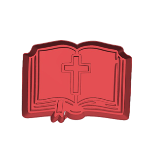 Bible with Cross Cookie Cutter