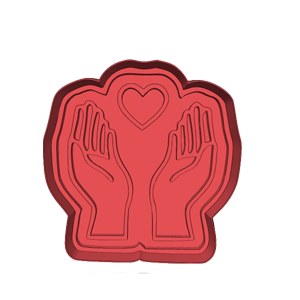Praying Hands and Heart Cookie Cutter