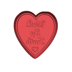 Walk by Faith Heart Cookie Cutter