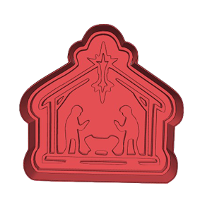 Christian Nativity Scene Cookie Cutter