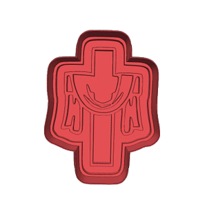 Draped Cross Cookie Cutter