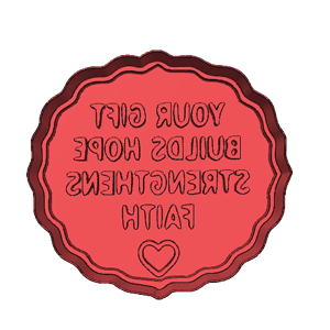 Your Gift Builds Hope Cookie Cutter