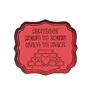 Together Brick by Brick Cookie Cutter