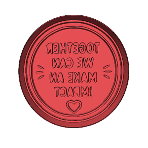 Together We Can Make an Impact Cookie Cutter