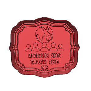 One Mission One Heart One Impact Cookie Cutter