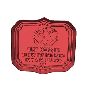 Changing Your World One Heart at a Time Cookie Cutter