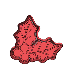 Holly Leaves Cookie Cutter