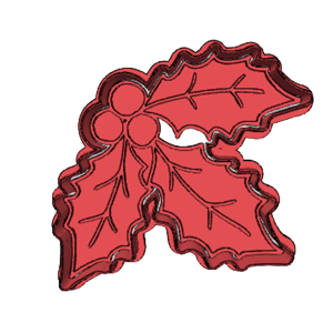 Holly and Berries Cookie Cutter