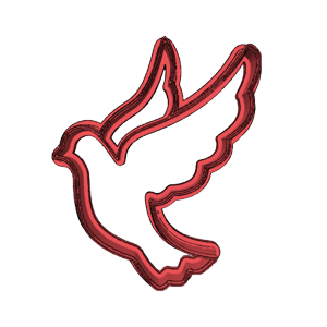 Christmas Dove Cookie Cutter
